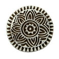 thumbnail image 1 of Hand Carved Printing Block Wooden Textile Stamp Floral Design Stamp Block Print, 1 of 1