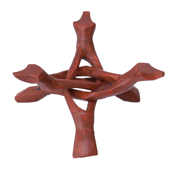 Hand Carved Wooden Tripod Stand - Ideal for Balls, Abalone, Decorative Bowls, Natural Finish, Great Gift