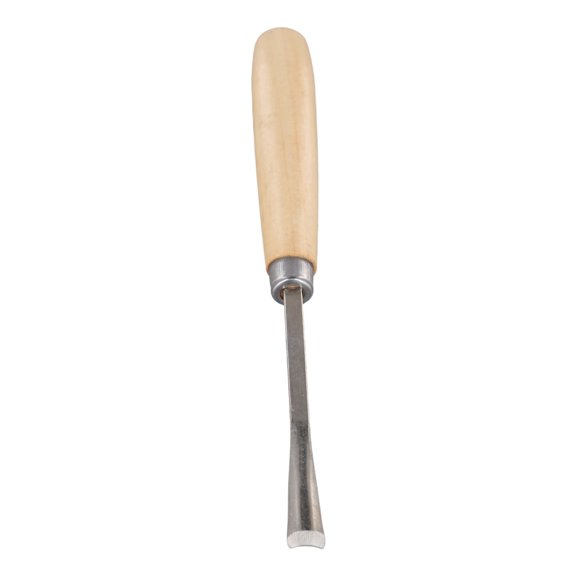 Hand Carving Chisel Tool 45# Steel Polished Edge for Wood Clay Wax Leather DIY Craft Hobby Straight Semicircle Oblique Flat Triangle Tip 165mm Length
