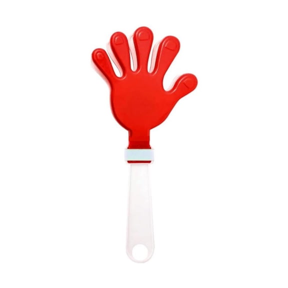 Hand Clapper Noise Maker for Kids, Red Plastic Palm Cheering Prop for Sports Events, Concerts, and Birthday Parties, Durable Reusable Party Favor, Lightweight Noisemaker with Comfortable Grip