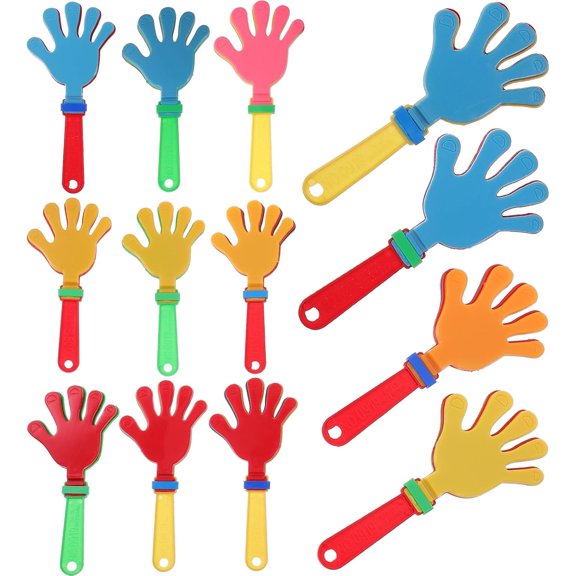 Hand Clappers Party Noise Makers: 24pcs Plastic Cheer Props Noisemakers Party Favors Bulk for Kids Adults Sporting Events Football Basketball