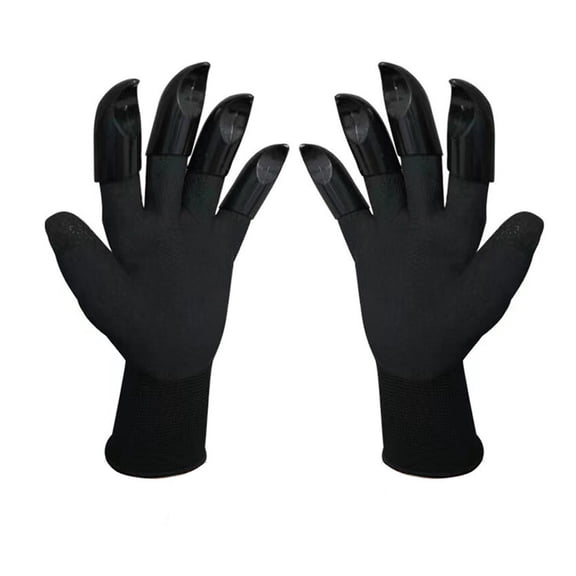 Hand Claw ABS Plastic Garden Rubber Gloves Gardening Digging Planting Durable Waterproof Work Glove Outdoor Gadgets Suitable For General-purpose, DIY, Assembly ,Easy Wear