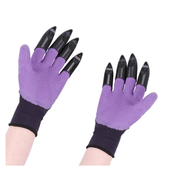 Hand Claw ABS Plastic Garden Rubber Gloves Gardening Digging Planting Waterproof Work Glove Outdoor Gadgets Suitable For General-purpose, DIY, Assembly ,Flexible and Comfortable