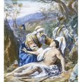 thumbnail image 1 of A Hand Coloured Magic Lantern Slide Circa 1900. The Good Samaritan Saving A Man. Countryside With Donkey And Shepherd by John Short / Design Pics (15 x 17), 1 of 3
