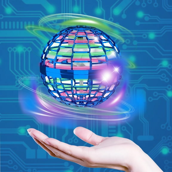 Hand Controlled Hover Ball, 2025 Upgraded Flying Orb Toy with LED Lights, Gesture Sensor Drone for Indoor Outdoor Kids Gifts, Safe & Durable,Cool Toys Gift for Kids Boys Girls Age 6+