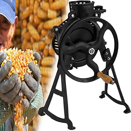 Hand Corn Sheller Heavy Duty Shelling Machine Manual Farm Corn Thresher Corn Remover Tools Hand Sheller with Wooden Handle Cast Iron Manual Thresher$$Home Decor, Kitchen, & Other
