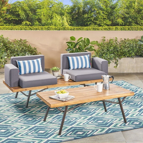 Hand Crafted 2 Seater Acacia Sofa / Blend with Existing Patio Sets