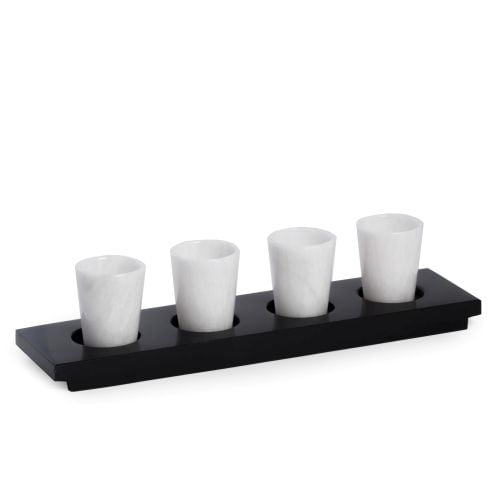 Bey-Berk Shot Glasses and Serving Tray