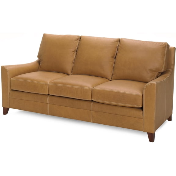 Hand-Crafted Camel Leather Sofa-European Style