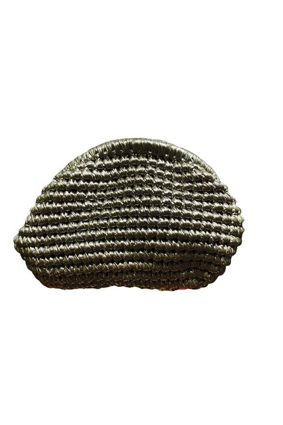 Hand Crafted Clutch Purse in Pretty Metallic Colors Organic Natural Paper Yarn