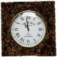 thumbnail image 1 of Hand Crafted Sliced Wooden Log Decorative Wall Clock | Premium Wall Decor Accents | Hind Handicrafts (Teak Wood), 1 of 1
