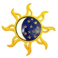 thumbnail image 1 of Hand Crafted Sun Moon Stars Celestial Haitian Metal Art 13 Inch Wall Decor, 1 of 1