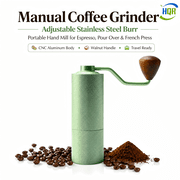 Hand Crank Coffee Grinder, CNC One-Piece Cutting Nickel Grinder, A Must-Have At Home, Great Gift