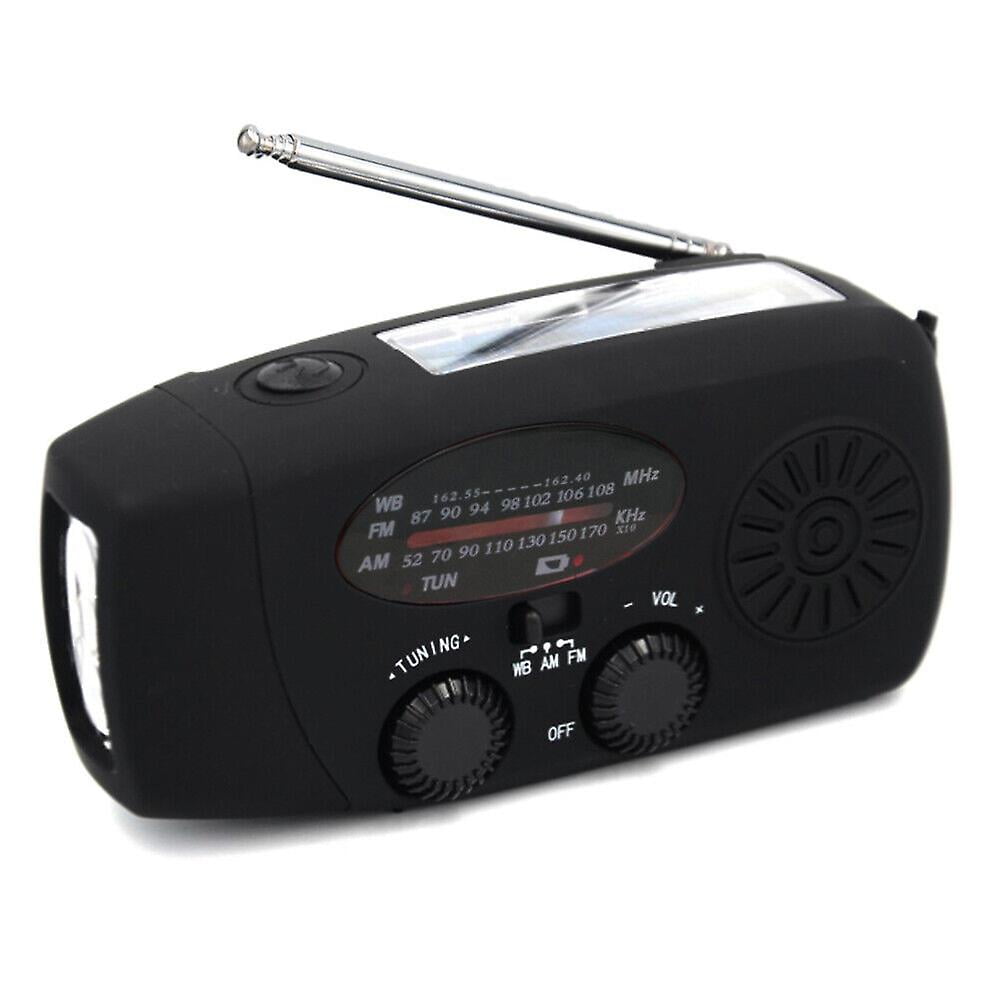 Hand Crank Dynamo Wind Up Solar Portable Am Fm Radio Usb Charger Light ...