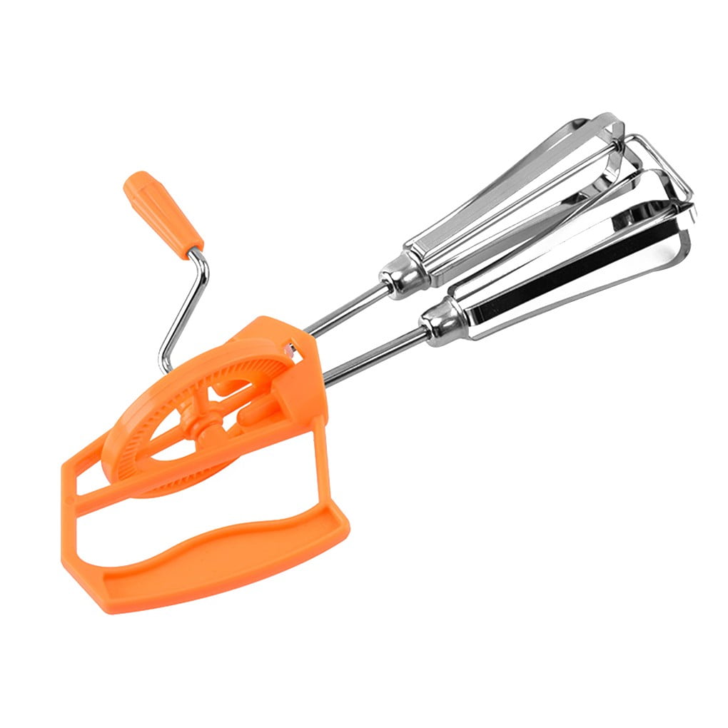 Hand Crank Egg Beater Stainless Steel Rotary Hand Whisk Manual Egg