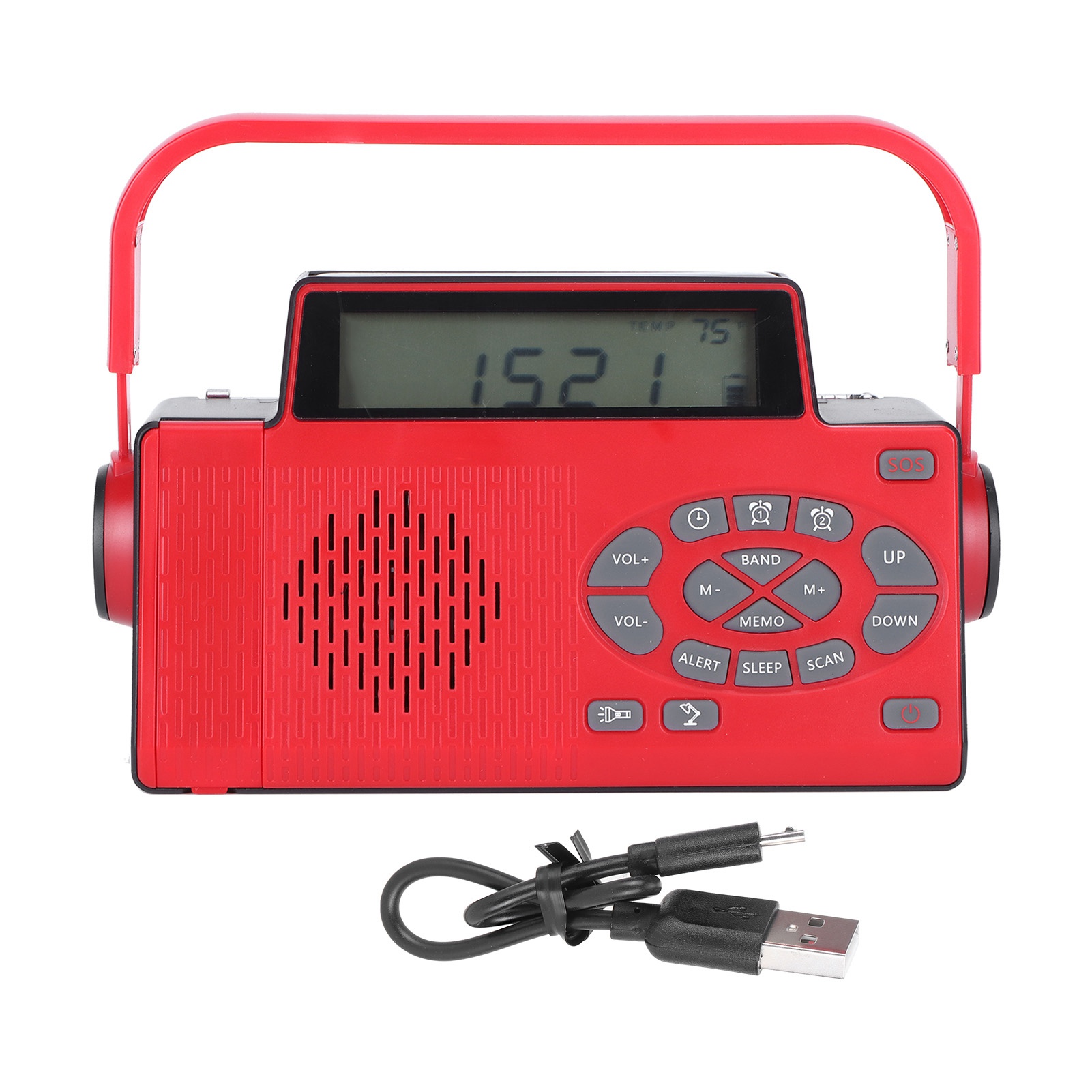 Hand Crank Emergency Solar Radio FM/AM/WX/WB/NOAA Weather Radio with
