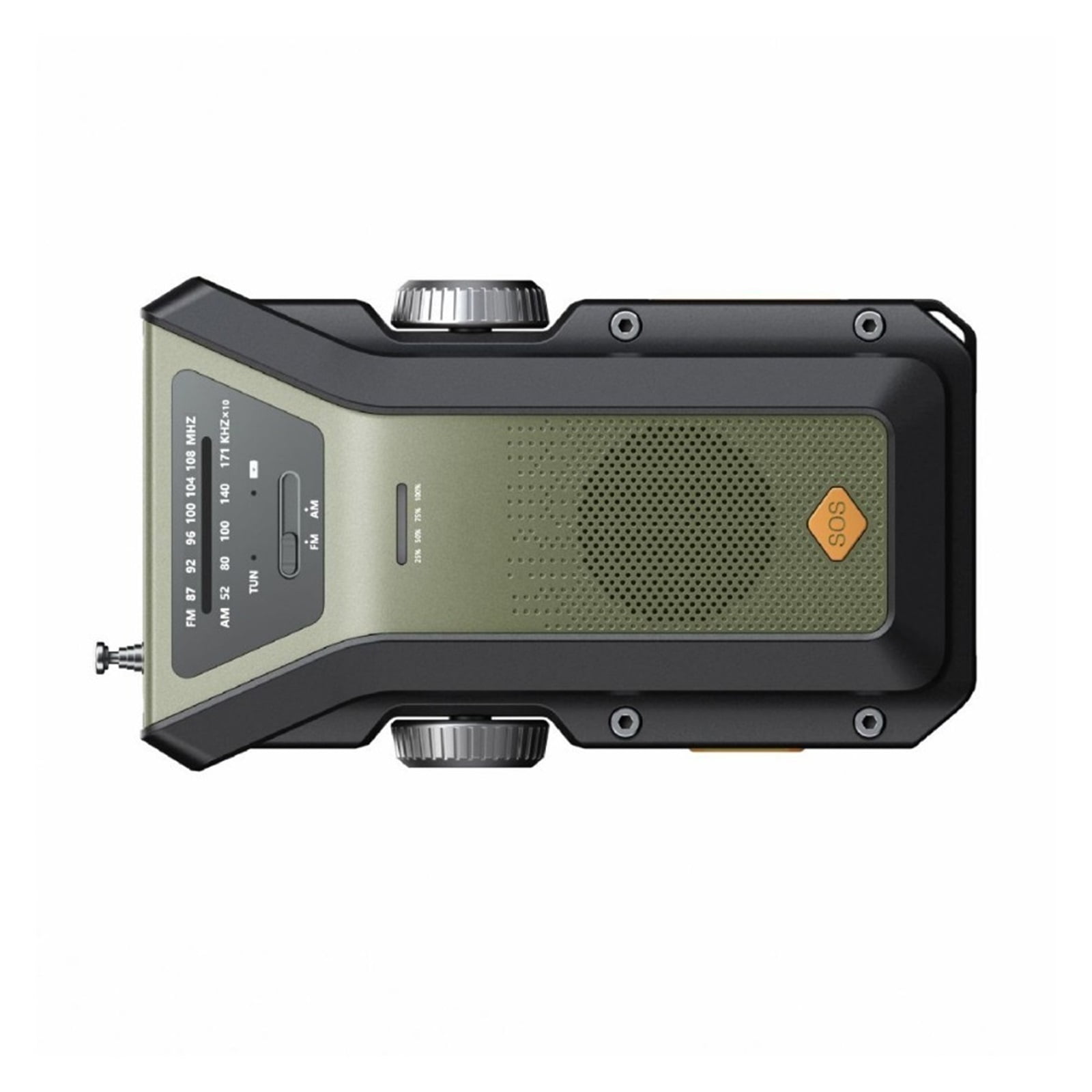 Hand Crank Emerncy Radio, Multi-Function Solar Powered Radio with USB Charr, Portable Outdoor Survival ar for Disaster Preparedness and Camping