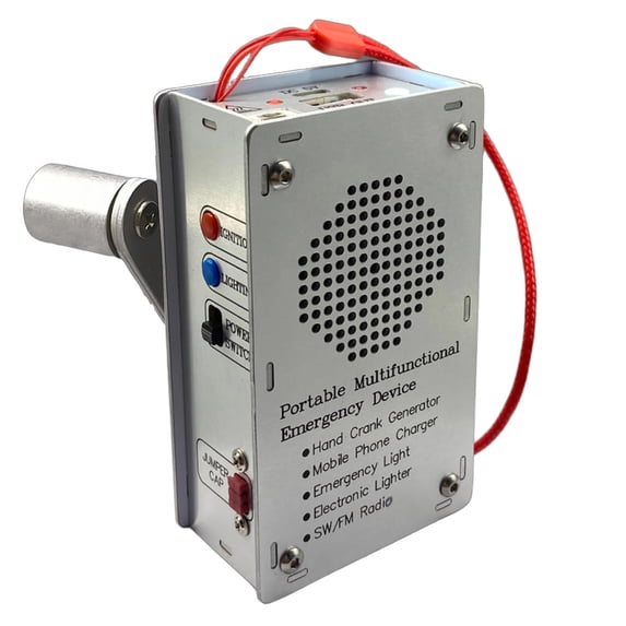 Hand Crank Generator 5 Volts Phone Charger Portable Power Pack Outdoor Emergency Lighting Radio