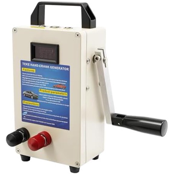 Hand Crank Generator, Emergency Manual Dynamo Generator with 3 Types Power Supply, Manual Power Generation/Charger Hand Generators Crank for Home Camping Outdoor Smartphone Charger$$Garden & Patio