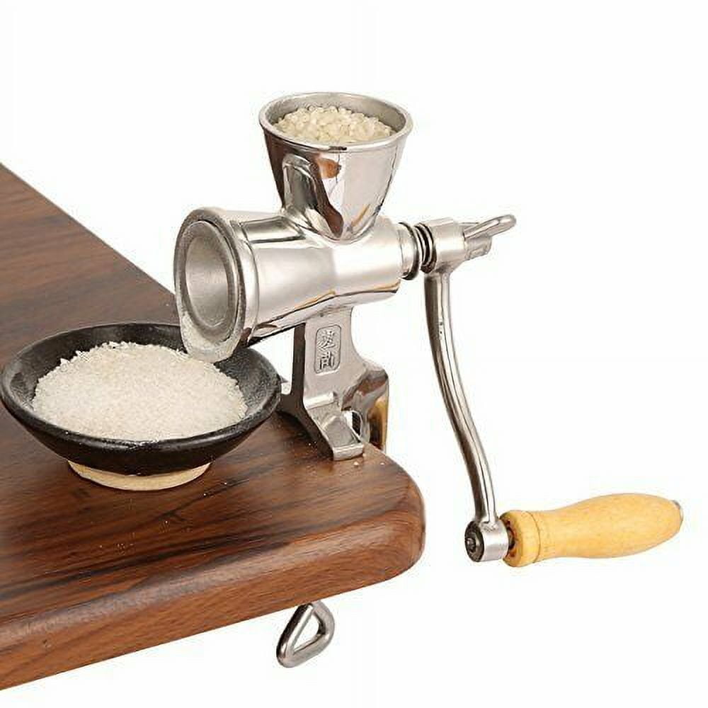 Victoria Commercial Grade Manual Grain Grinder with High Hopper - Table Clamp