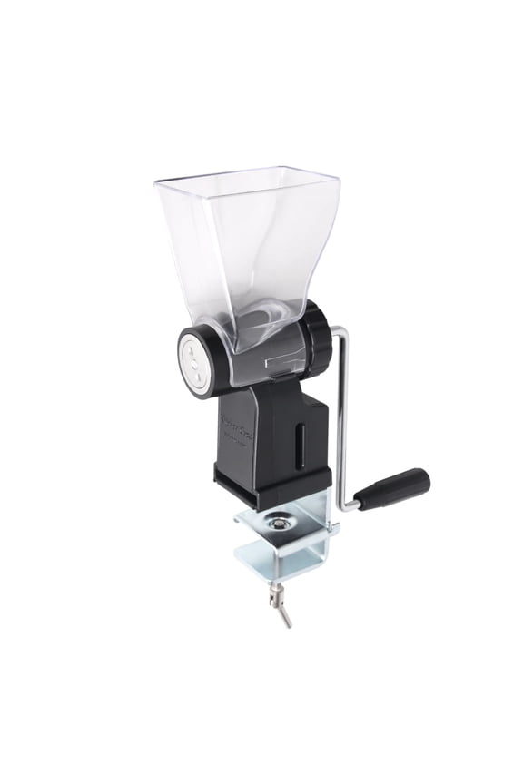 Hand Crank Grain Mill Wheat Flour Grinder, Stainless Steel Metal Burrs (The Grain Mill)
