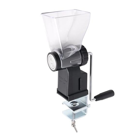 Kitchen Crop Hand Crank Grain Mill Wheat Flour Grinder, Stainless Steel Metal Burrs (The Grain Mill)