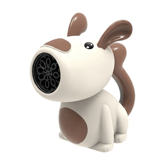 Hand-Crank Manual Bubble Machine, Cartoon Design Multi-Hole Bubble Maker, Portable Outdoor Plaything for Parties, Brown