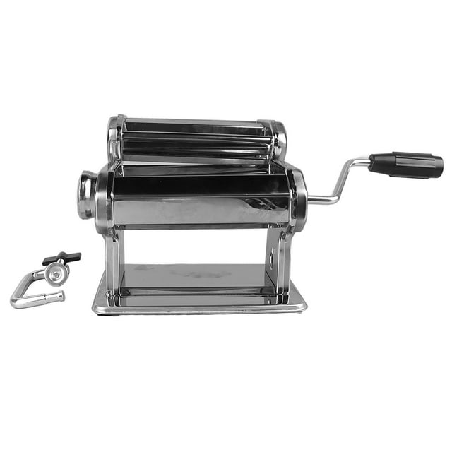 Hand Crank Noodle Machine Stainless Steel Dough Roller Pasta Maker 7