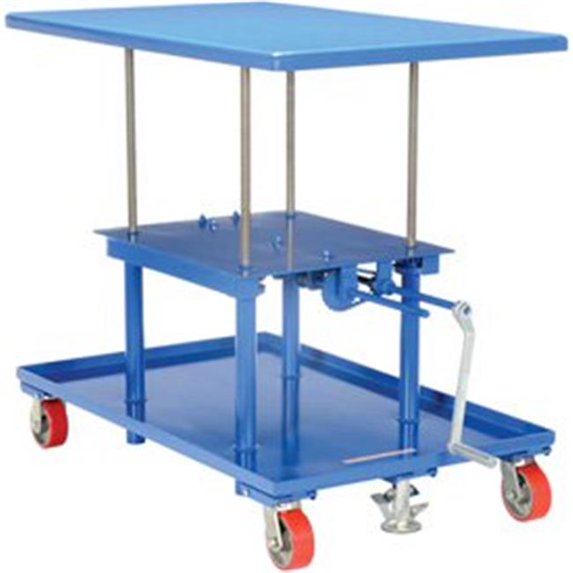 Hand Crank Operated Mechanical Post Table - 30 x 48 in. High Profile