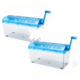 Translucent Printable Paper Hand Crank Paper Shredder, Durable Desktop Manual Shredder with Clear ...