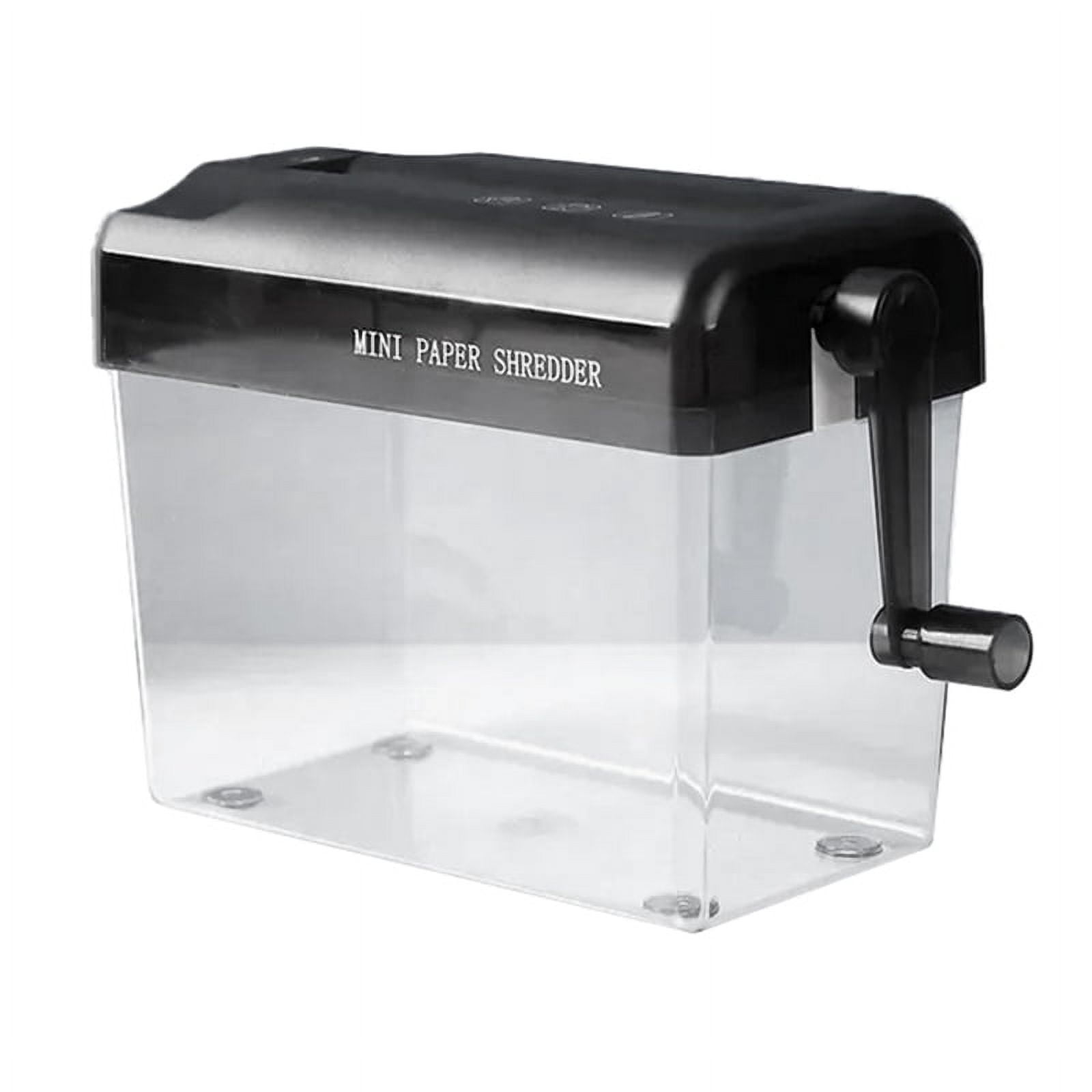 Hand Crank Paper Shredder Mini Document Paper Cutting Tool Receipts Ticket Bill Cuttin y20703