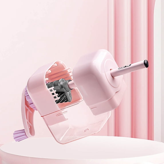Hand Crank Pencil Sharpener Portable Stationery Tool,Durable Manual Sharpening System,Compact Desk Pencil Sharpener Device,No Battery Required Efficient Sharpening Tool