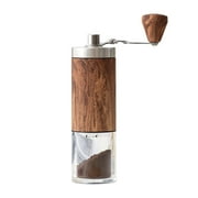 Vikakiooze Hand Crank Portable Coffee Grinder Home Use Manual Coffee Pea Grinder Wood Grain Hand Coffee Mill Coffee Grinder