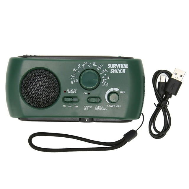 Hand Crank Radio Portable Practical LED Torch Outdoor Multi Band AM/FM ...