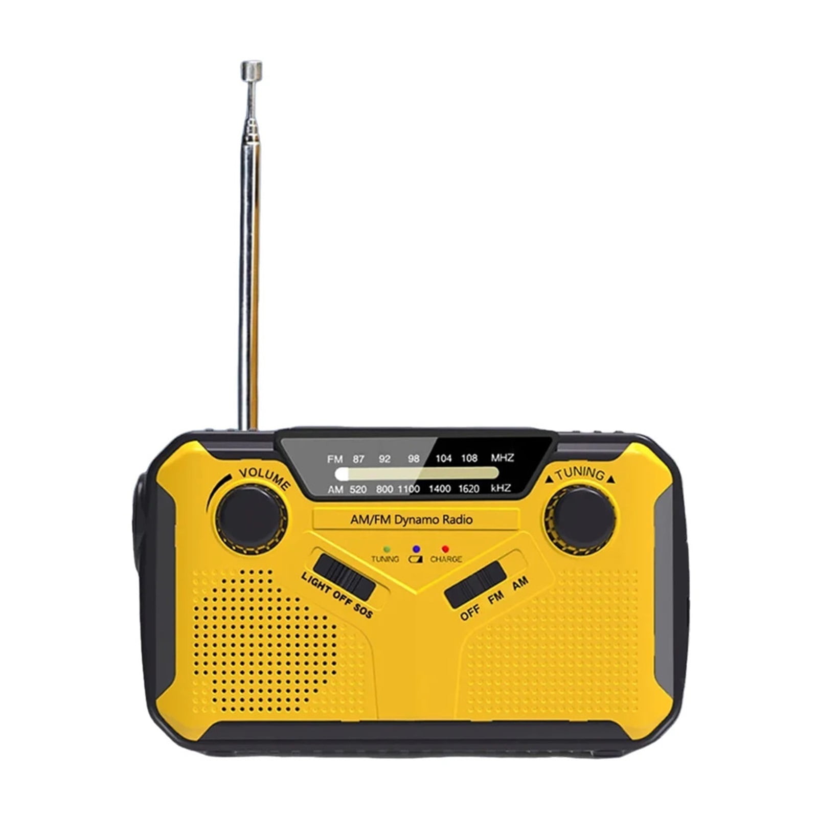 Hand Crank Radio with LED Flashlight Power Bank SOS Solar Radio Emergency Weather Radio for Emergency Camping Survival ,Listen Anytime, Anywhere