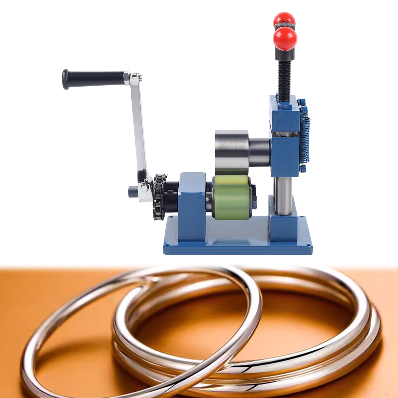Hand Crank Ring Bracelet Bending Machine, Jewelry Bending Machine, Ring and Bracelet Press Bending Machine (7.09*9.45 in)