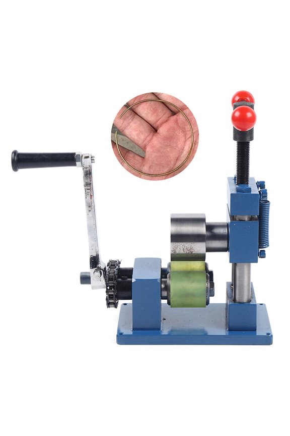 Hand Crank Ring Bracelet Press Bending Machine Making Tool Jewelry Ring Bender