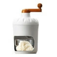 Hand Crank Shaved Ice Machine Stainless Steel Blades Safe Portable Ice