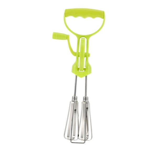 Hand Crank Stainless Steel Egg Beater Plastic Handle Multi-functional Manual Mixer for Effortless Egg Blending and Cooking The Kitchen