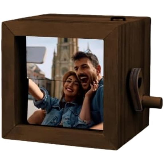 Hand-Cranked Flipbook Frame with Light, Animation Photo Box
