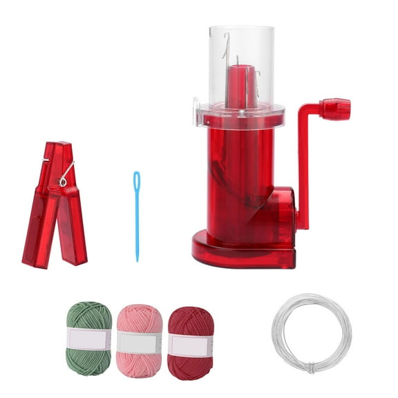 Hand Cranked Knitting Machine Knitting Mill Machine Manual Cord Knitter With Yarn Needle Cord for Bracelets Braiding