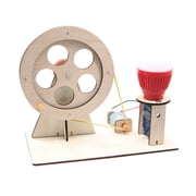 Hand Cranked Power Generator Science Experiment , Light Bulb Science Experiments for Student Age 8
