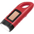 thumbnail image 1 of Hand Cranking Solar Powered Flashlight, Rechargeable Emergency LED Flashlight Carabiner Dynamo Quick Snap Clip Backpack Flashlight Torch for Outdoor Camping Climbing Hiking, 1 of 9