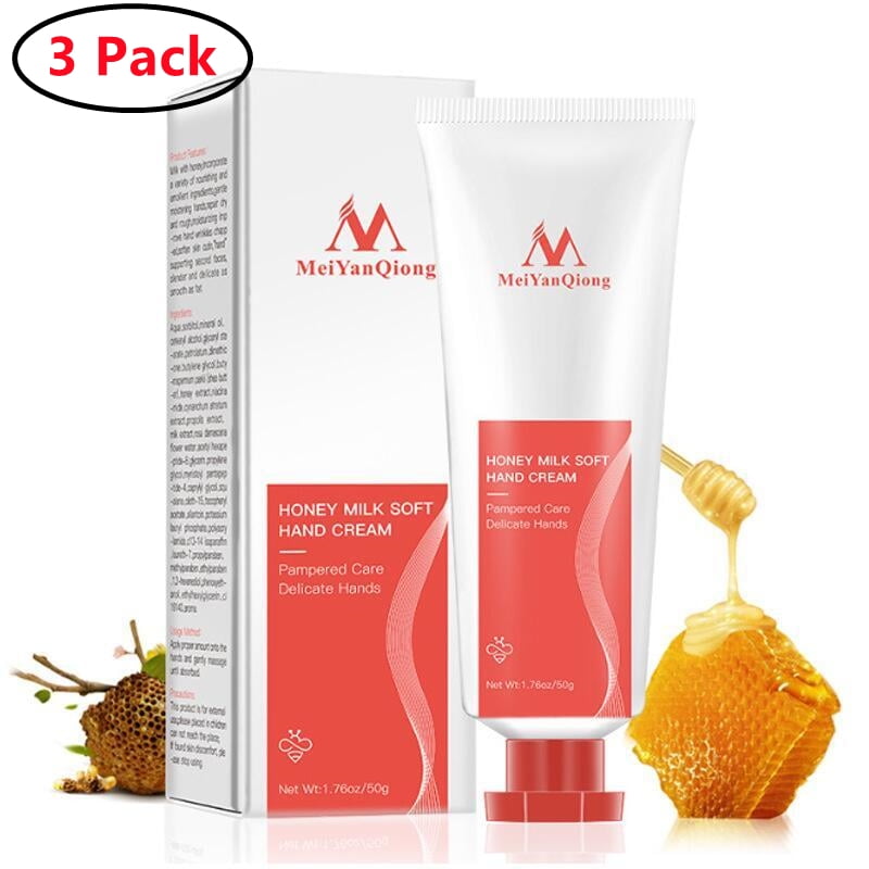 Hand Cream - Honey & Milk Hand Foot Cream- Moisturizing & Smooth Hand ...