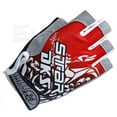 thumbnail image 1 of Hand Crew Unisex Adult Road Mountain Cycling Bike Half Gloves w/ 3D Gel Padded Palm (Medium, Red), 1 of 1