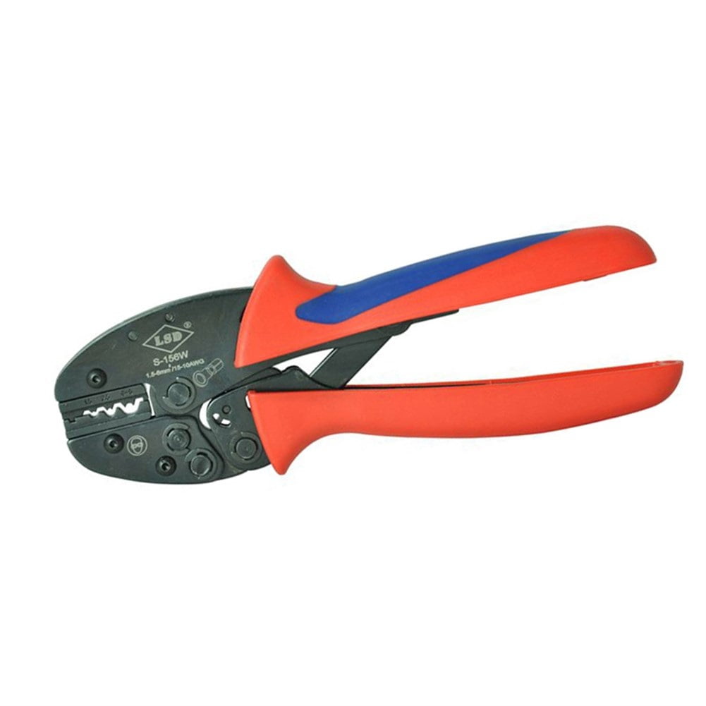 S-156W Terminal Crimping Tool Pliers - For Non-Insulated Cable Links & Connectors 1.5-6mm² (16-10 AWG)