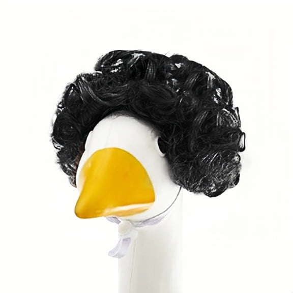 Hand-Crocheted American Goose Wig Hat - Cute Decorative Hat and Wig Headpiece