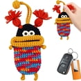thumbnail image 1 of Hand Crocheted Big Mouth Key Cover Keychain, Soft Knitted Wide‑Mouth Car Key Protector Case with Key Ring, Cute DIY Key Accessories for Women Men Kids, 1 of 9