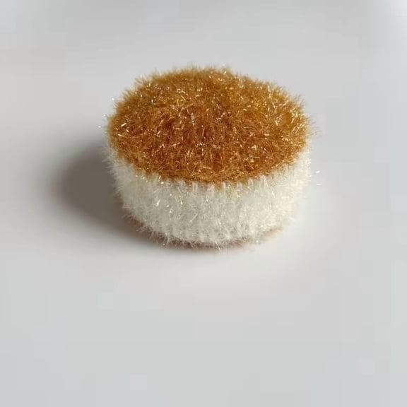 Hand-Crocheted Japanese Drum Bread Dish Towel - Multifunctional Kitchen Scouring Pad & Decorative Cake Souvenir