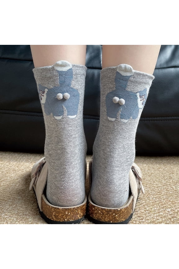 Hand Crocheted Knit Socks for Women, Chunky Winter Warm Non-Slip Floor Socks, Cozy Thermal Anklets for Gifts, Home, Lounge, Indoor Outdoor Wear